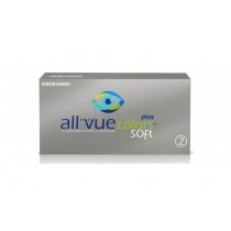 All Vue Colors Soft Plus - soczewki zerówki niebieskie (2 szt.)