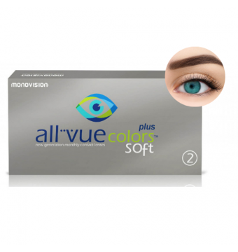 All Vue Colors Soft Plus - soczewki zerówki morskie (2 szt.)