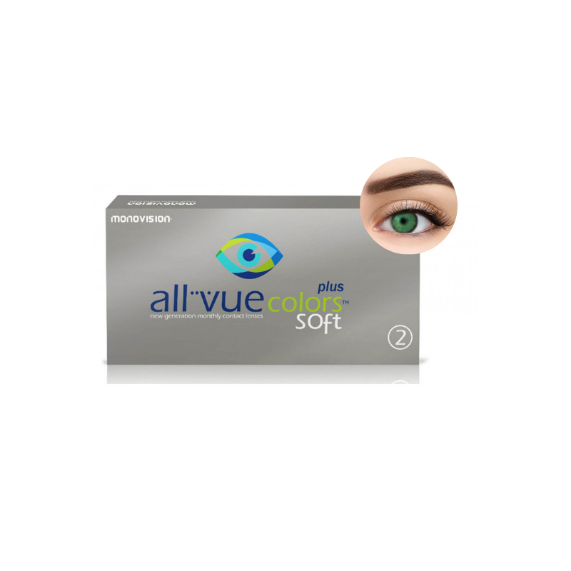 All Vue Colors Soft Plus - soczewki zerówki morskie (2 szt.)