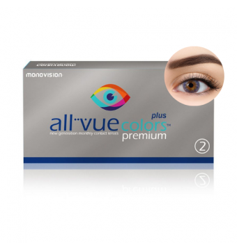 All Vue Colors Premium Plus - soczewki zerówki fioletowe 2 szt.