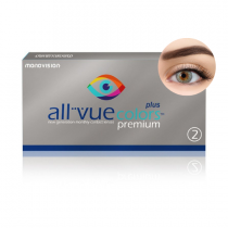 All Vue Colors Premium Plus - soczewki zerówki szare2 szt.