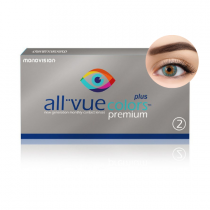 All Vue Colors Premium Plus - soczewki zerówki turkusowe 2 szt.